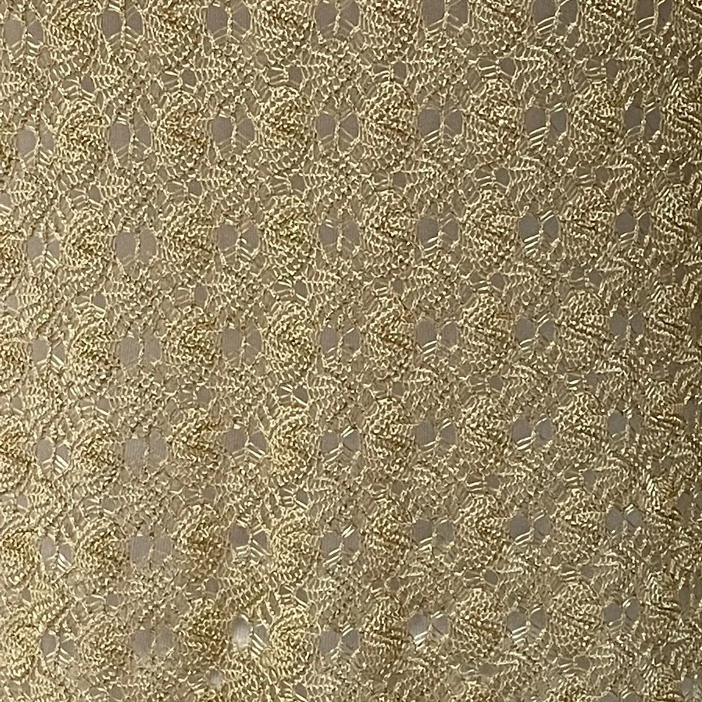 Anthropologie Papier-mâché gold spun tank top S